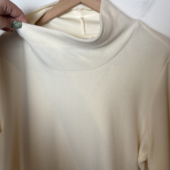 J.Jill Fit Womens Microfleece Turtleneck Tunic Sweatshirt in Cream size L - Picture 7 of 10